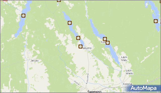 mapa Piasutno, Piasutno na mapie Targeo