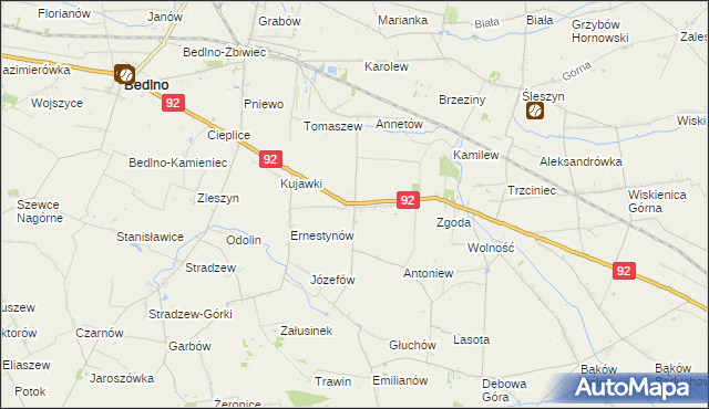 mapa Plecka Dąbrowa, Plecka Dąbrowa na mapie Targeo