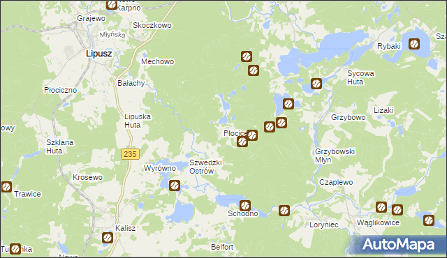 mapa Płocice, Płocice na mapie Targeo