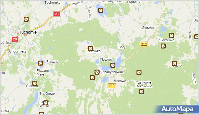 mapa Płotowo, Płotowo na mapie Targeo