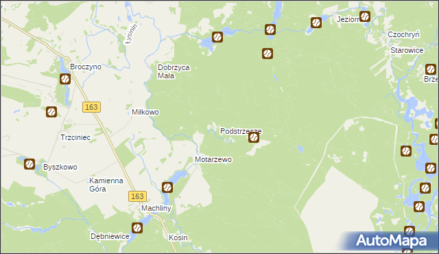 mapa Podstrzesze, Podstrzesze na mapie Targeo