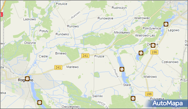 mapa Pruśce, Pruśce na mapie Targeo