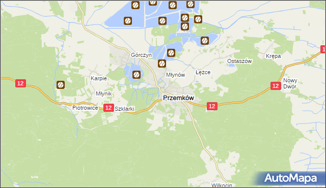 mapa Przemków, Przemków na mapie Targeo