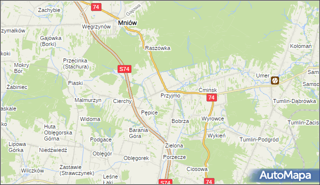 mapa Przyjmo, Przyjmo na mapie Targeo