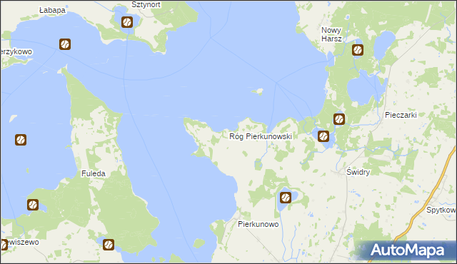 mapa Róg Pierkunowski, Róg Pierkunowski na mapie Targeo