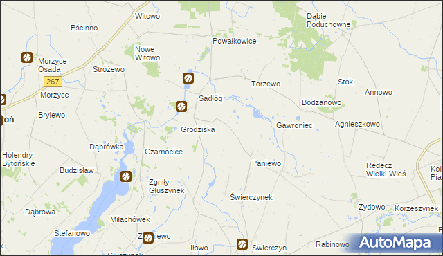 mapa Sadłóżek, Sadłóżek na mapie Targeo