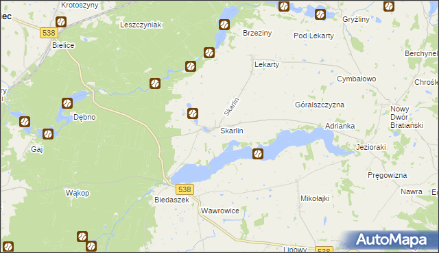 mapa Skarlin, Skarlin na mapie Targeo