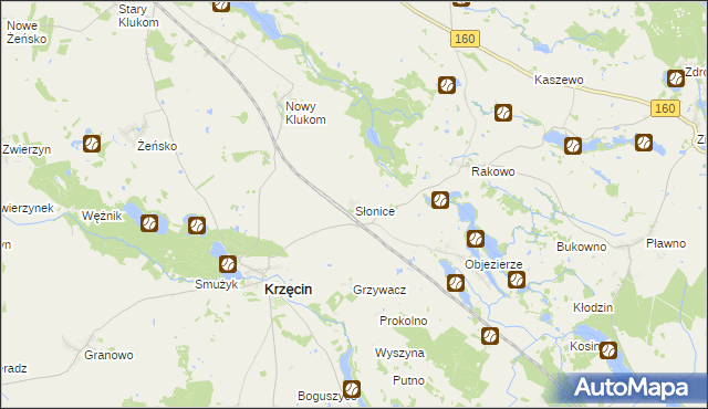 mapa Słonice, Słonice na mapie Targeo