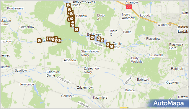 mapa Słowak, Słowak na mapie Targeo