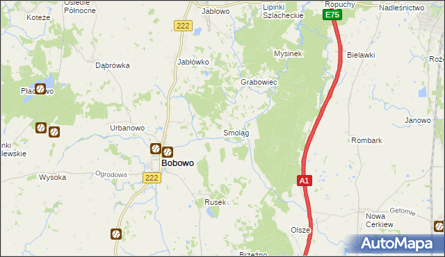 mapa Smoląg, Smoląg na mapie Targeo