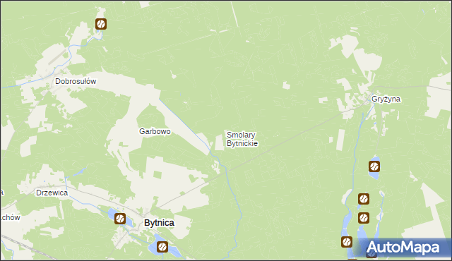 mapa Smolary Bytnickie, Smolary Bytnickie na mapie Targeo