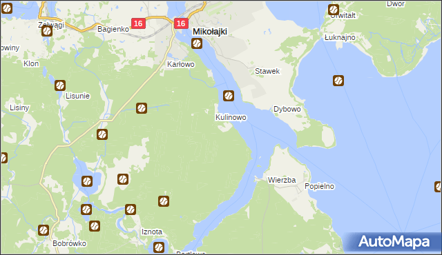 mapa Śniardewno, Śniardewno na mapie Targeo