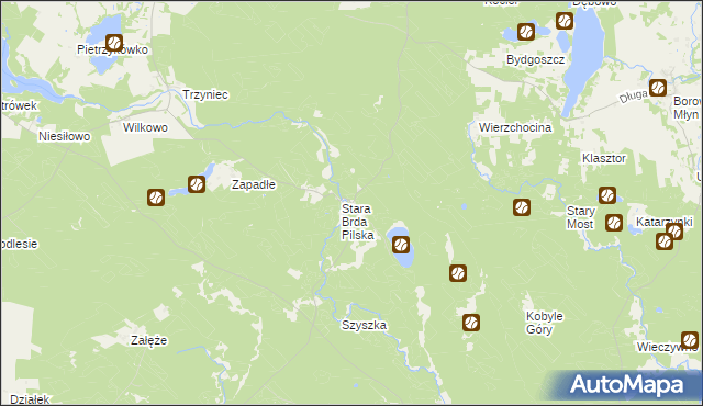 mapa Stara Brda, Stara Brda na mapie Targeo