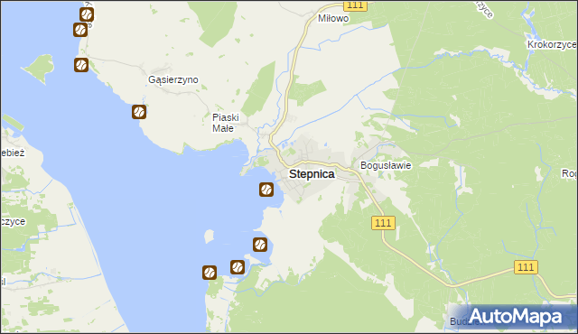 mapa Stepnica, Stepnica na mapie Targeo