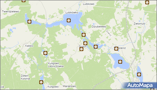 mapa Stołuń, Stołuń na mapie Targeo