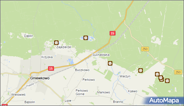 mapa Suchatówka, Suchatówka na mapie Targeo