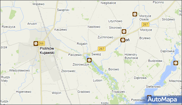 mapa Świesz, Świesz na mapie Targeo