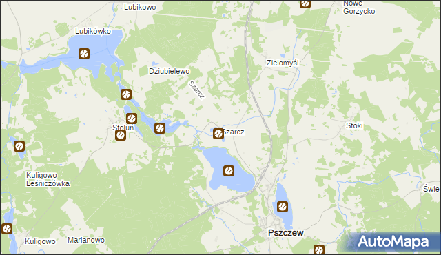 mapa Szarcz, Szarcz na mapie Targeo