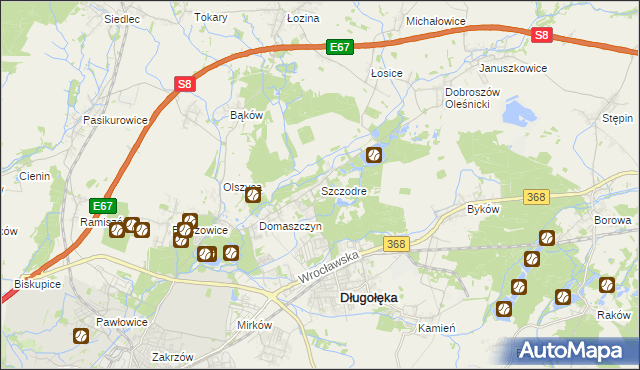 mapa Szczodre, Szczodre na mapie Targeo