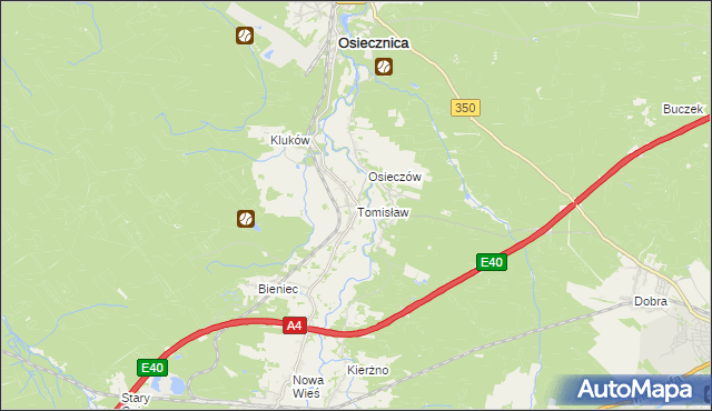 mapa Tomisław, Tomisław na mapie Targeo