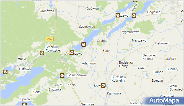 mapa Tręby Stare, Tręby Stare na mapie Targeo