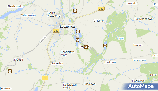 mapa Trzeboń, Trzeboń na mapie Targeo