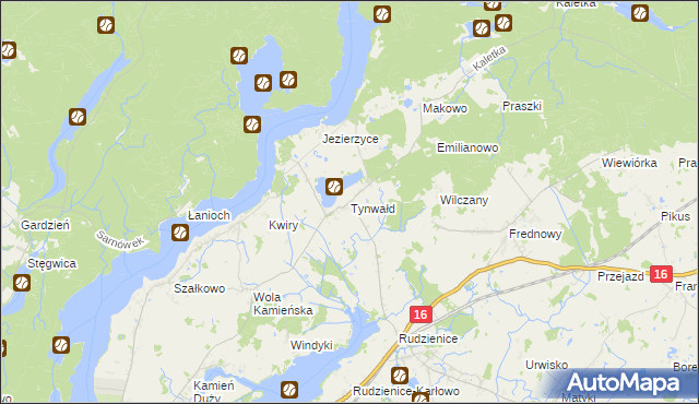 mapa Tynwałd, Tynwałd na mapie Targeo