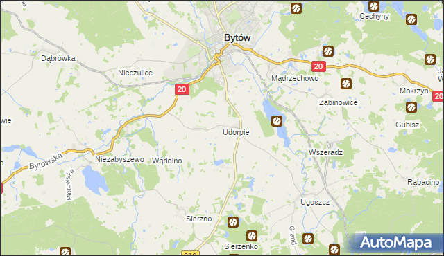 mapa Udorpie, Udorpie na mapie Targeo