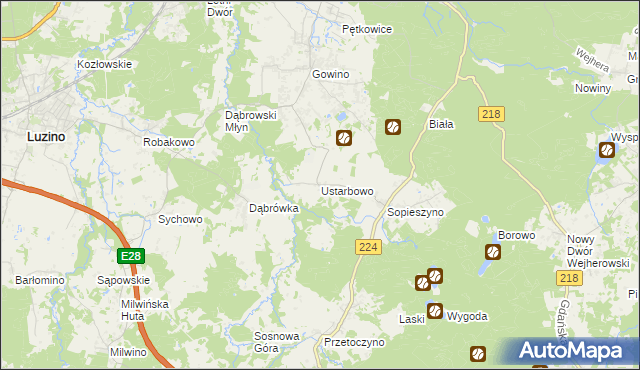 mapa Ustarbowo, Ustarbowo na mapie Targeo