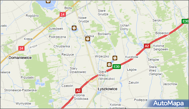 mapa Wrzeczko, Wrzeczko na mapie Targeo