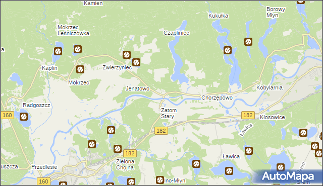 mapa Zatom Nowy, Zatom Nowy na mapie Targeo