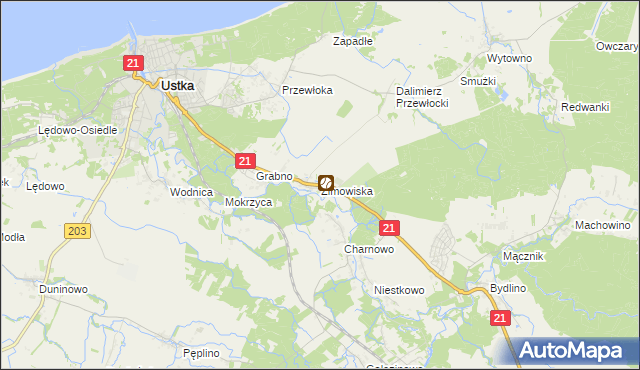 mapa Zimowiska, Zimowiska na mapie Targeo