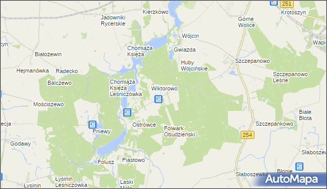 mapa Annowo gmina Gąsawa, Annowo gmina Gąsawa na mapie Targeo