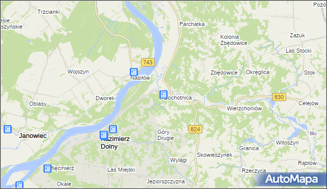 mapa Bochotnica, Bochotnica na mapie Targeo