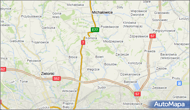 mapa Boleń, Boleń na mapie Targeo