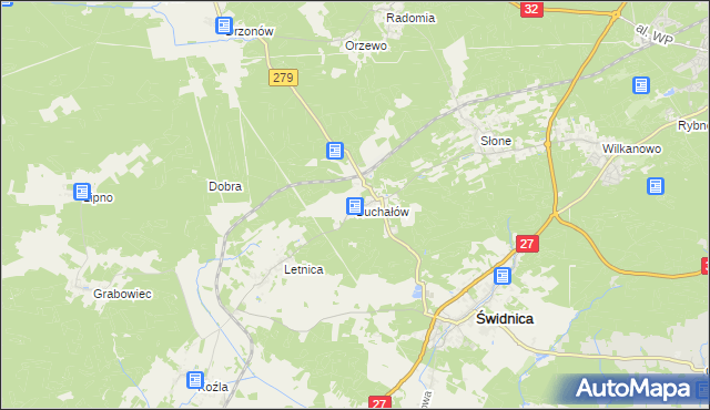 mapa Buchałów, Buchałów na mapie Targeo