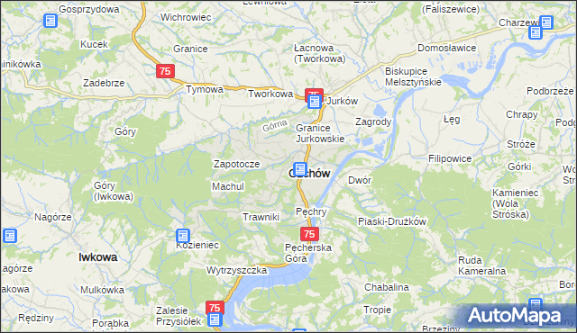 mapa Czchów, Czchów na mapie Targeo