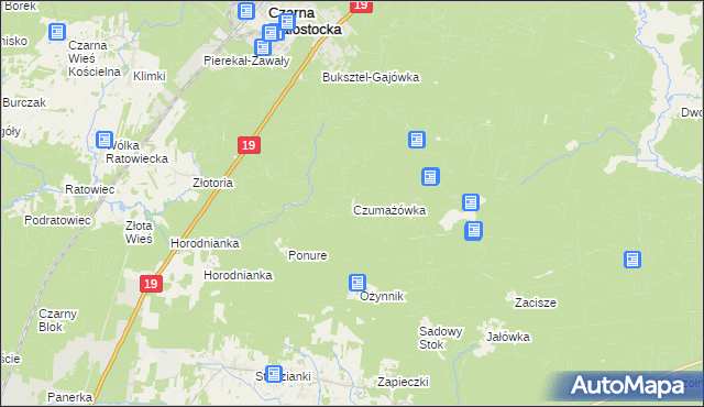 mapa Czumażówka, Czumażówka na mapie Targeo