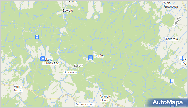 mapa Darów, Darów na mapie Targeo