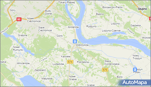 mapa Dobrzyków, Dobrzyków na mapie Targeo