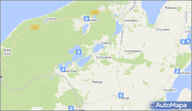 mapa Domysłów, Domysłów na mapie Targeo