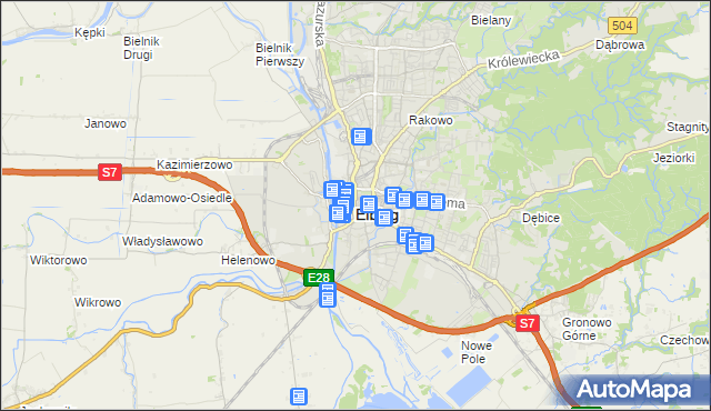 mapa Elbląga, Elbląg na mapie Targeo