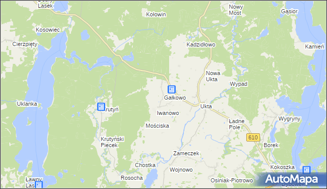 mapa Gałkowo, Gałkowo na mapie Targeo