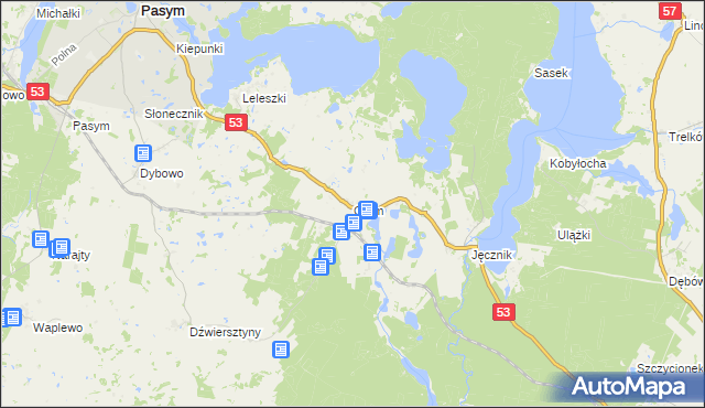 mapa Grom, Grom na mapie Targeo