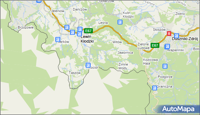mapa Jerzykowice Małe, Jerzykowice Małe na mapie Targeo