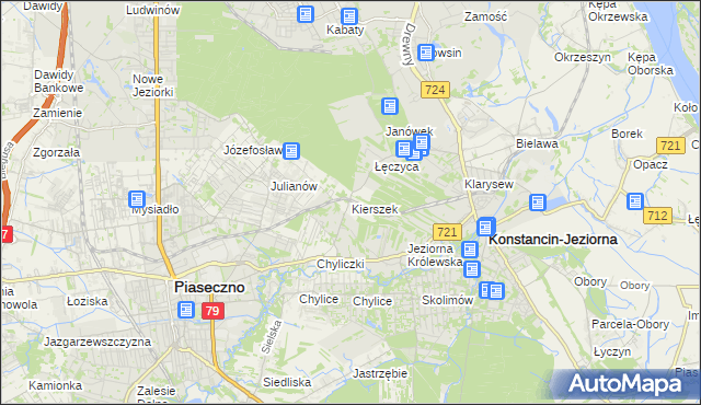 mapa Kierszek, Kierszek na mapie Targeo