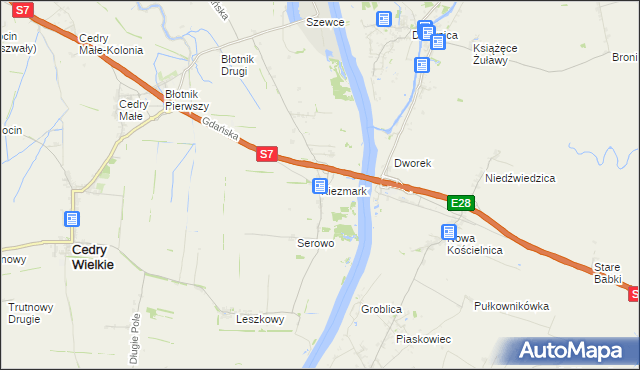 mapa Kiezmark, Kiezmark na mapie Targeo