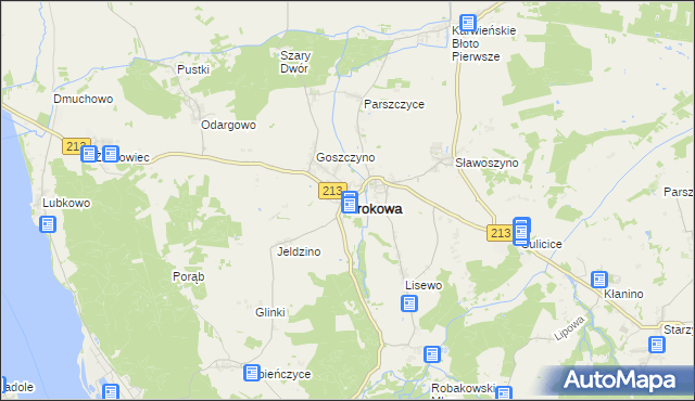 mapa Krokowa, Krokowa na mapie Targeo