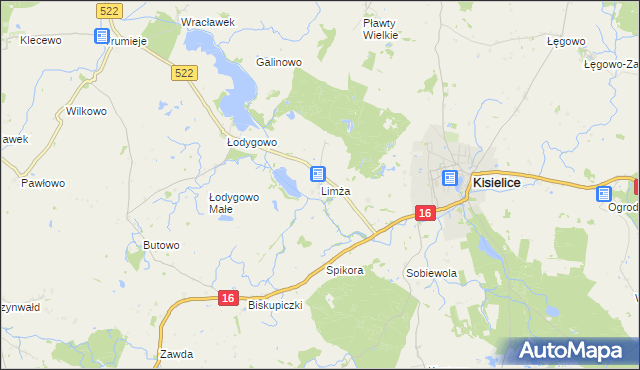 mapa Limża, Limża na mapie Targeo