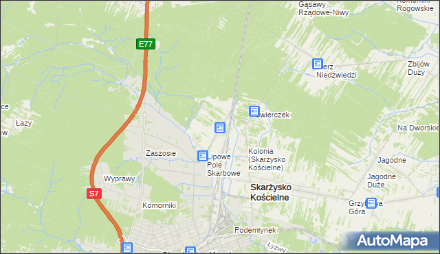 mapa Lipowe Pole Plebańskie, Lipowe Pole Plebańskie na mapie Targeo